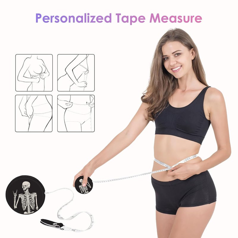 Gerkia Sewing Tape Measure，Colour Printed Small Retractable Soft Measuring Tape for Tailor Cloth Fabric Body Measurements. - Image 4
